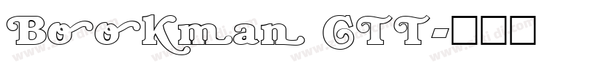 Bookman CTT字体转换